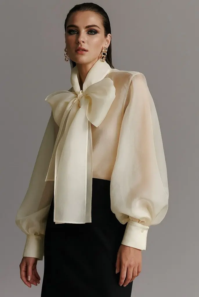 AMALFI - BOW SRAJCA V BEIGE BARVI