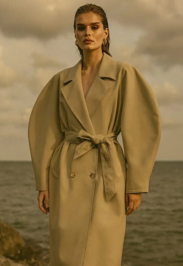 AMALFI - CHIC TRENCH PLAŠČ V BEIGE BARVI