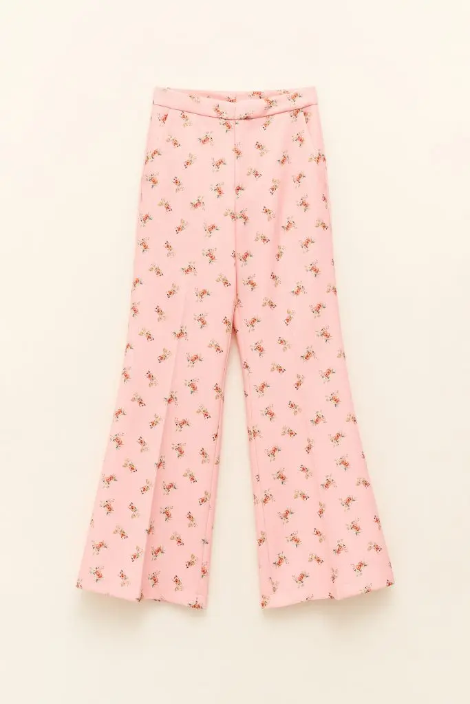 AMALFI - HLAČE S POTISKOM V ROZA BARVI