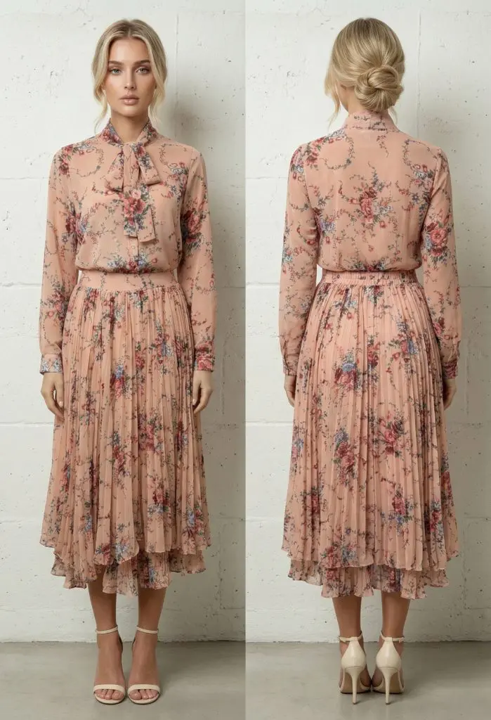 AMALFI - KOMPLET SRAJCA IN PLISIRANO KRILO