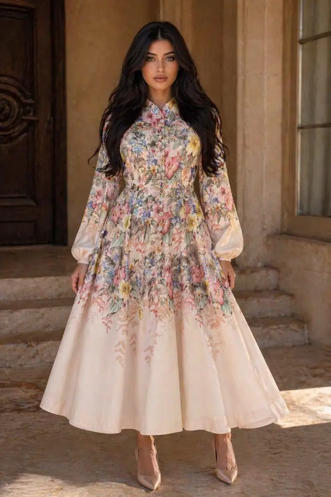 AMALFI - FLOWER MAXI OBLEKA