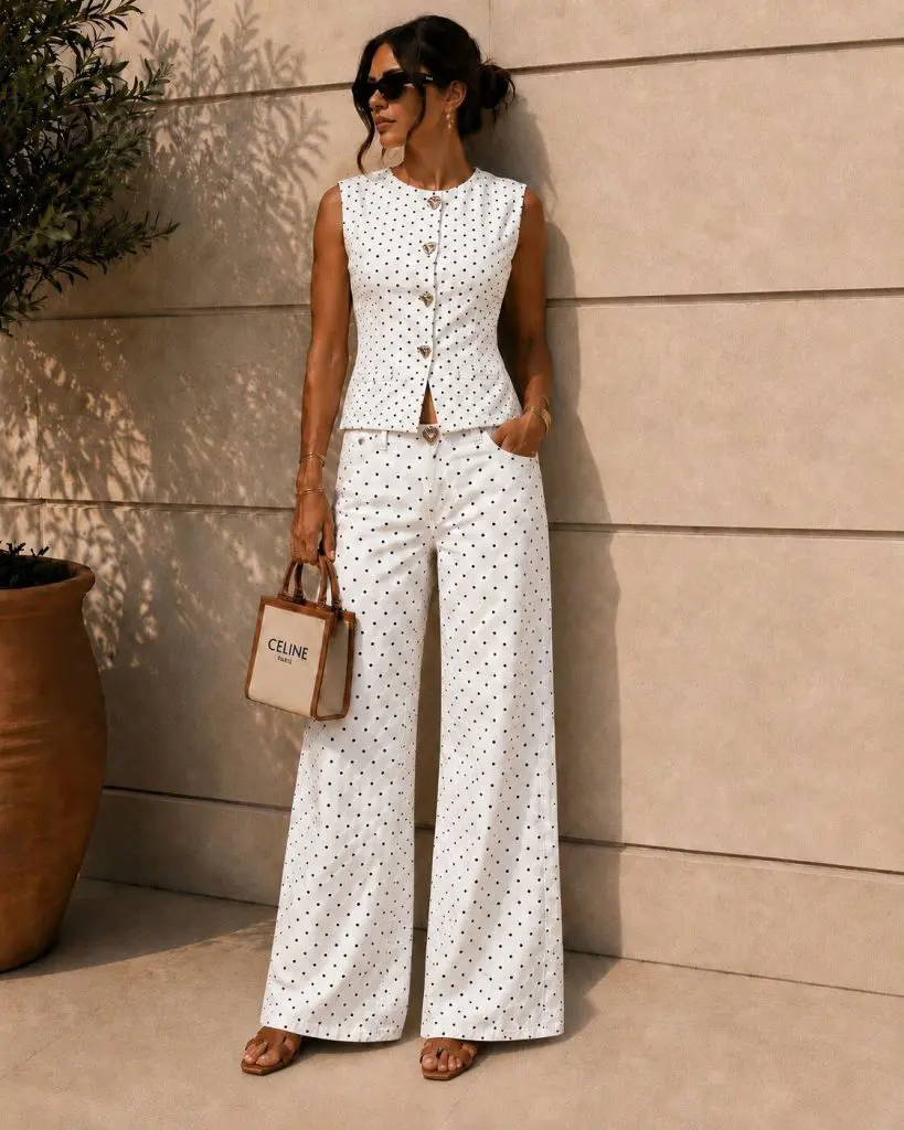 AMALFI - POLKA DOT DENIM SET