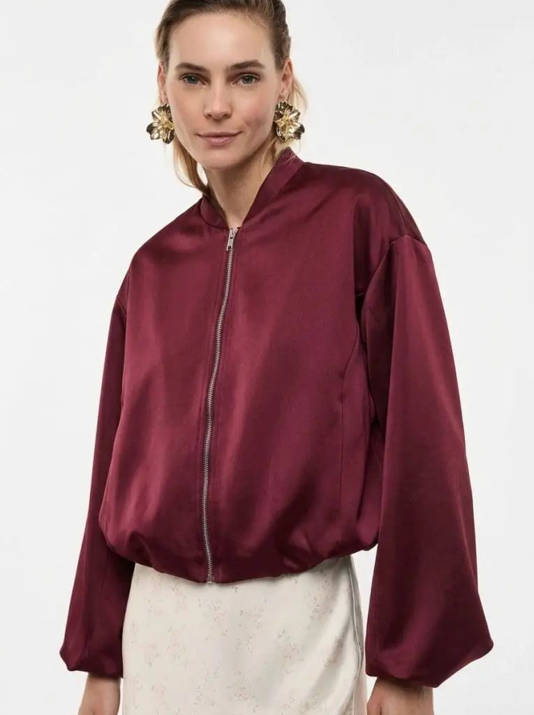 IMPERIAL FASHION - BOMBER JAKNA V BORDO RDEČI BARVI