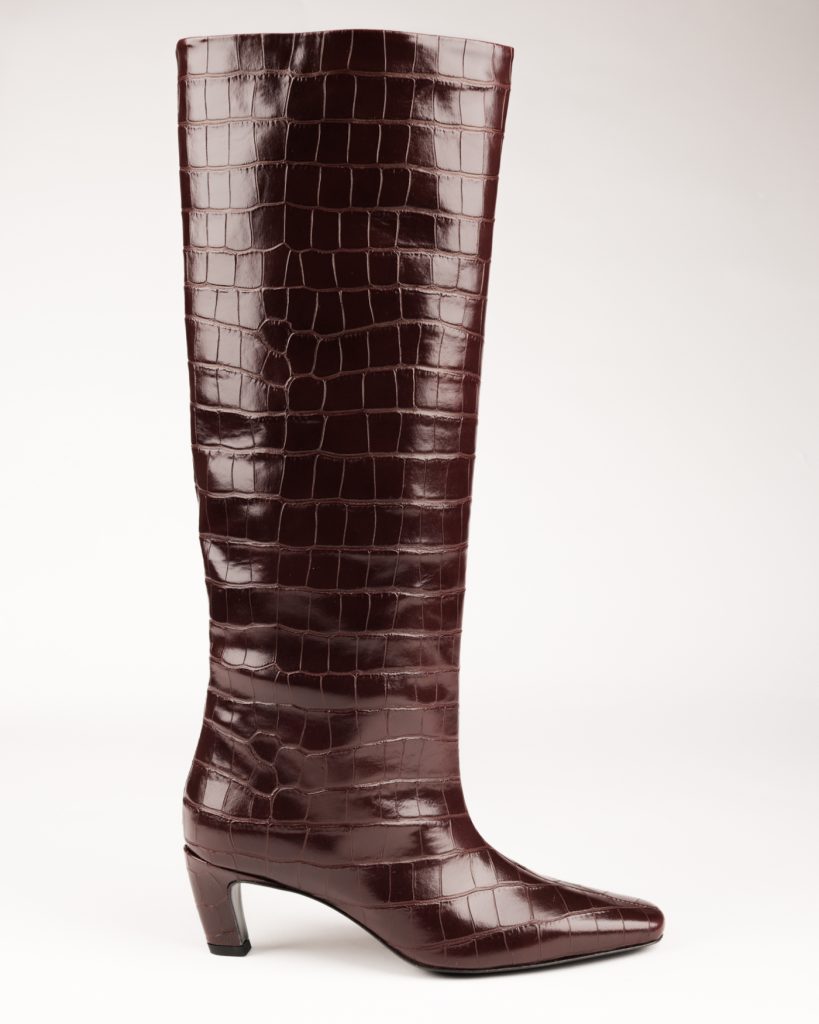 L'ESTROSA - USNJENI CROCO ŠKORNJI V RJAVI BARVI