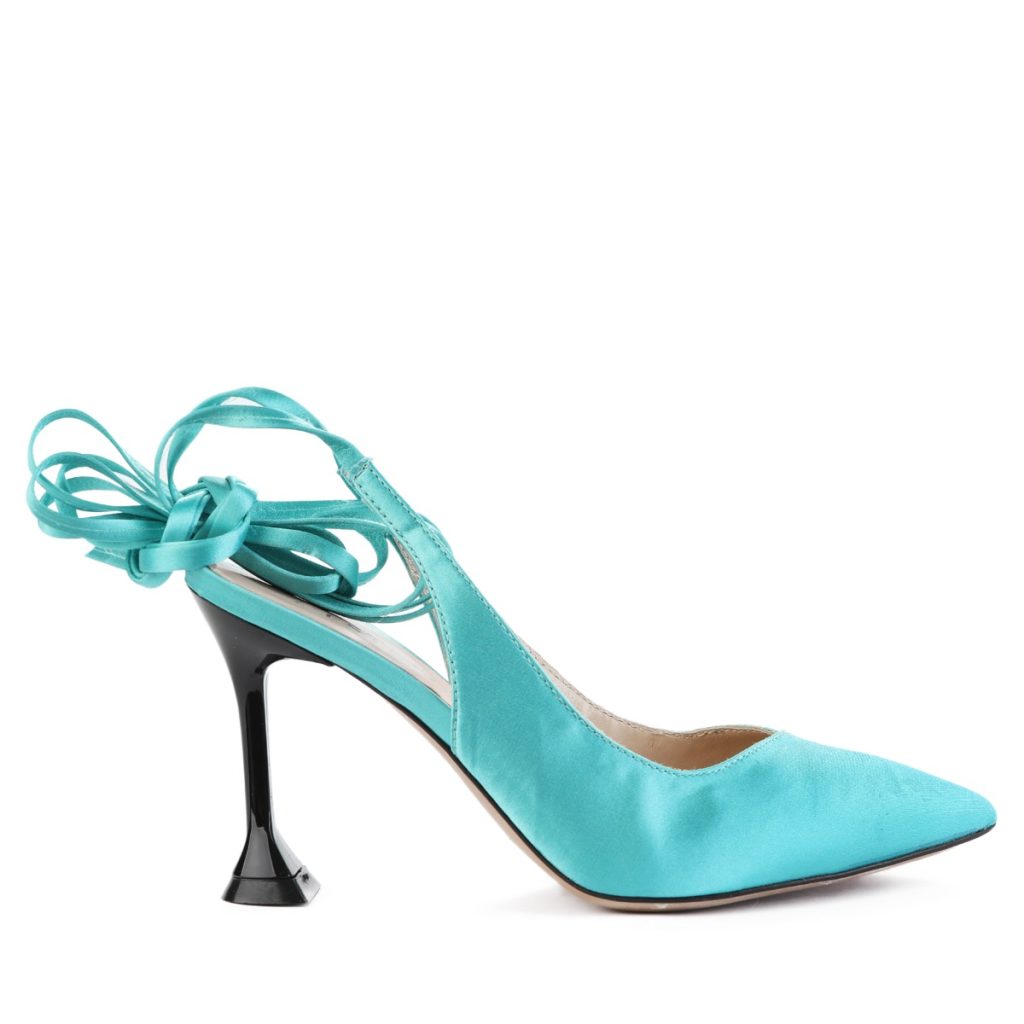 L'estrosa lace up petke v turkizni barvi