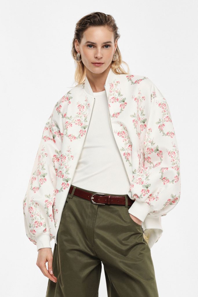 IMPERIAL FASHION - FLOWER OVERSIZED BOMBER
